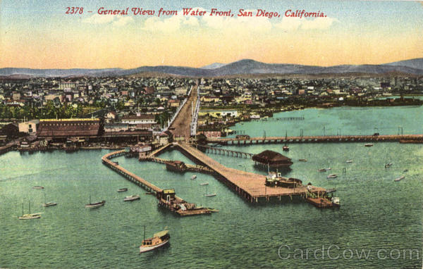 General View From Water Front San Diego California