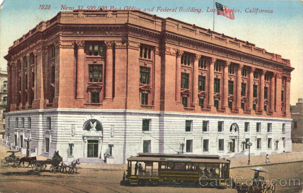 New $1,500,000 Post Office And Federal Building Los Angeles California