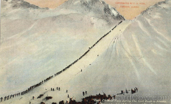 Over Chilkoot Pass During The Gold Rush In Alaska Scenic