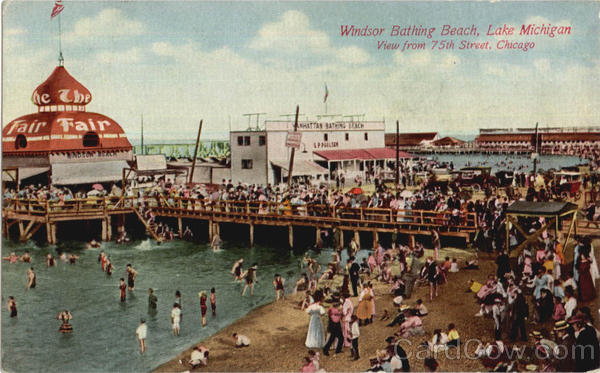 Windsor Bathing Beach Lake Michigan Chicago Illinois
