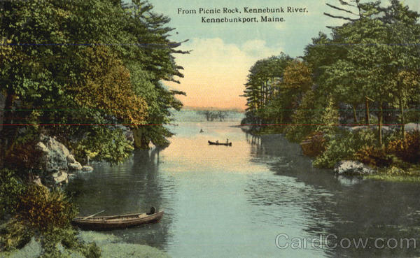 From Picnic Rock, Kennebunk River Kennebunkport Maine