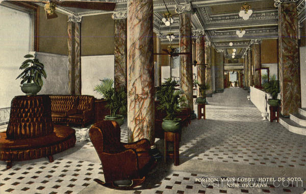 Hotel De Soto Portion Maine Lobby New Orleans Louisiana
