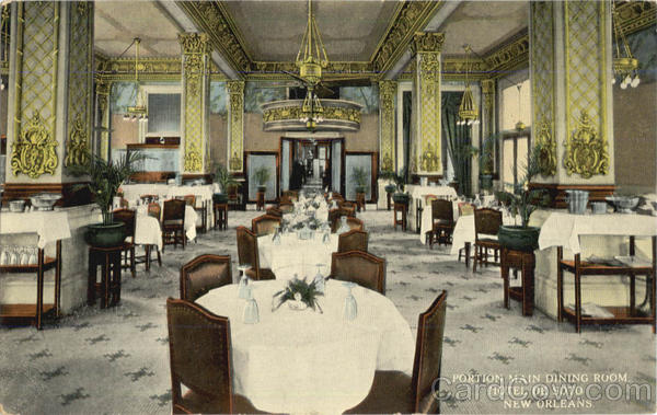 Hotel De Soto Portion Main Dining Room New Orleans Louisiana