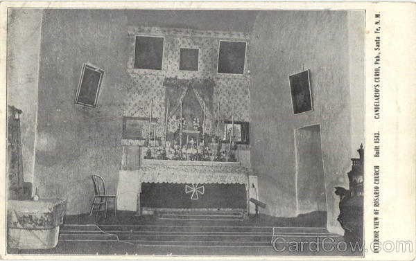 Interior View Of Rosario Church Santa Fe New Mexico