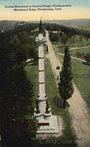 Illinois Monument At General Bragg's Headquarters, Missionary Ridge Chattanooga Tennessee