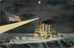 US Battleship ? Postcard