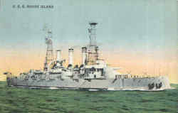 USS Rhode Island Postcard