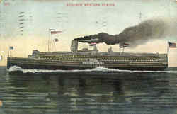 Steamer Western States Postcard