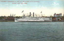 Steamer Adirondack New York City Postcard