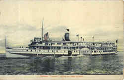 Steamer Toronto Plying On Lake Ontario Steamers Postcard Postcard