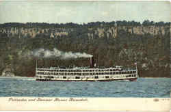 Palisades And Steamer Homer Ramsdell Postcard