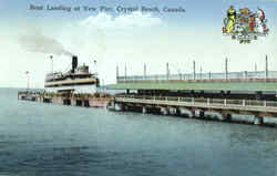 Boat Landing At New Pier Postcard