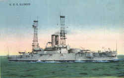 USS Illinois Postcard