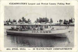 Clearwater's Largest And Newest Luxury Fishing Boat Florida Postcard Postcard