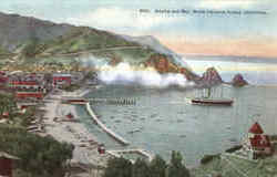 Avalon And Bay Santa Catalina Island, CA Postcard Postcard