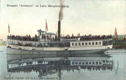 Steamer Anthemis On Lake Memphremagog Newport, VT Postcard Postcard