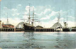 Charlestown Navy Yard Boston, MA Postcard Postcard