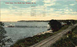 View From The Bluff Sea Breeze, NY Postcard Postcard