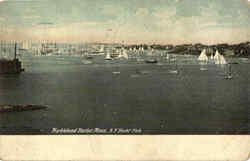 NY Yacht Club Marblehead Harbor, MA Postcard Postcard