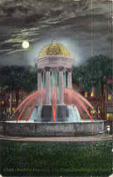 Electric Fountain , City Plaza Postcard