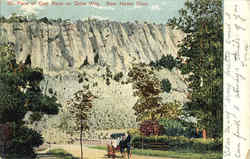 Face Of East Rock On Drive Way Postcard