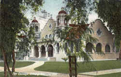 The Carnegie Library Riverside, CA Postcard Postcard