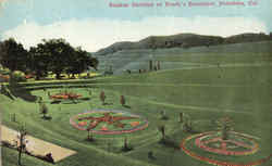 Sunken Gardens At Busch's Residence Pasadena, CA Postcard Postcard