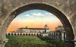 Mission San Luis Through The Arch Postcard