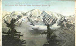 San Antonio In Winter From Mount Wilson Postcard