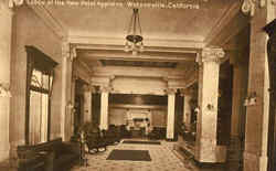 Lobby Of The New Hotel Appleton Postcard