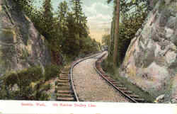 On Renton Trolley Line Postcard