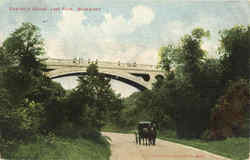 Concrete Bridge , Lake Park Postcard