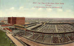 Bird's Eye View Of The Union Stock Yards Chicago, IL Postcard Postcard