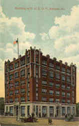Building Of G. U. O. O. F. Postcard
