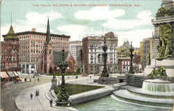 The Falls Soldiers & Sailors Monument Indianapolis, IN Postcard Postcard