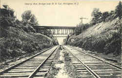 Kearny Ave. Bridge Over R. R. Cut Arlington, NJ Postcard Postcard