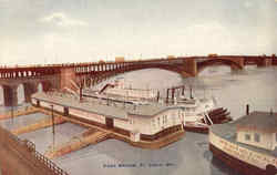 Eads Bridge St. Louis, MO Postcard Postcard