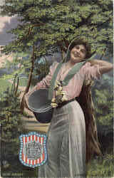 A Sweet New Jersey Girl Postcard