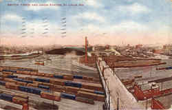 Switch Yards And Union Station St. Louis, MO Postcard Postcard