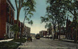 Military St. North Of Harrington Hotel Port Huron, MI Postcard Postcard
