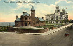Cossitt Library And Post Office Postcard
