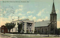 Sacred Heart Church And Rectory Texarkana, TX Postcard Postcard