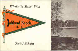 What's The Matter With Oakland Beach Rhode Island Postcard Postcard