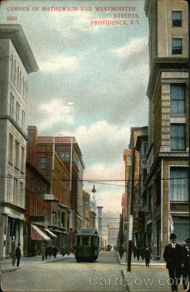 Corner of Mathewson and Westminster Streets Providence Rhode Island