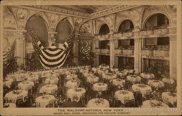 The Waldorf Astoria, Grand Ballroom New York