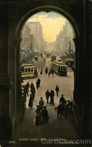 Market Street from City Hall Arch Philadelphia Pennsylvania
