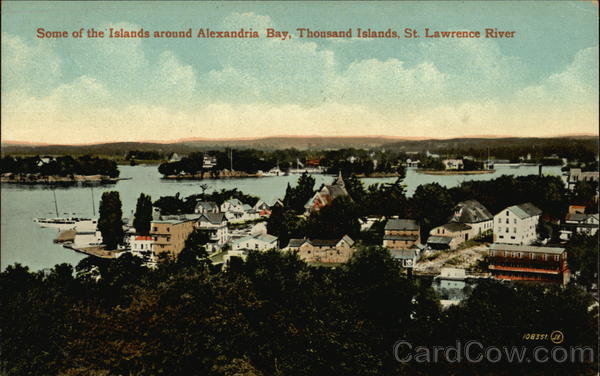 Some of the Islands Around Alexandria Bay, Thousand Islands, St. Lawrence River New York