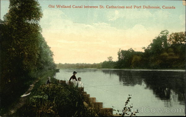 Old Welland Canal Between St Catharines and Port Dalhousie ON Canada
