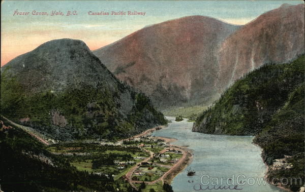 Fraser Canyon, Canadian Pacific Railway Yale BC Canada