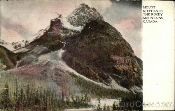 Mount Stephen in the Rocky Mountains AB Canada Alberta